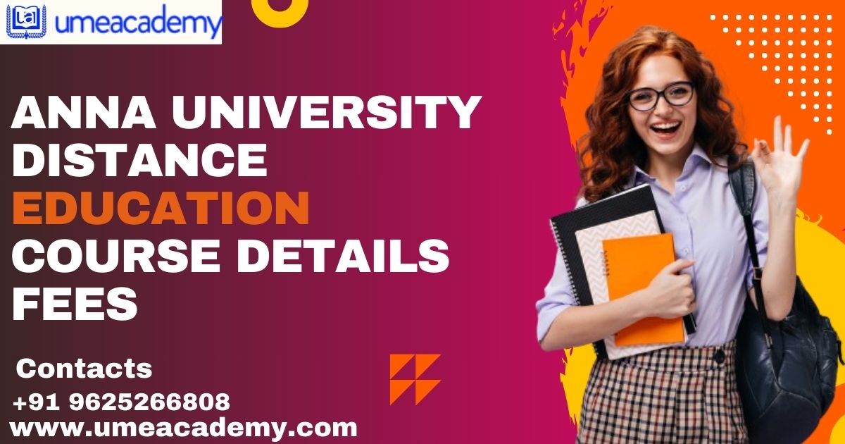 Anna University Distance Education Course Details Fees